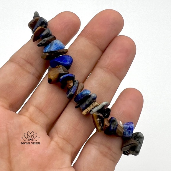 Tiger’s Eye & Lapis Lazuli Bracelet - Picture 2 of 4